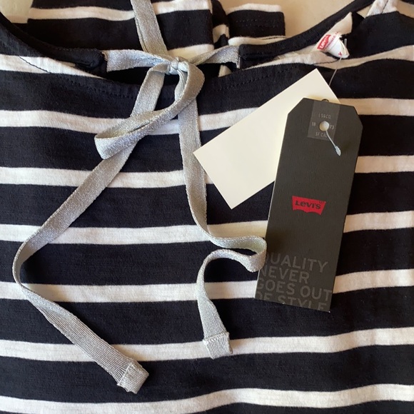 New Levi's Cora Sailor Long Sleeve striped Tee - Picture 3 of 7